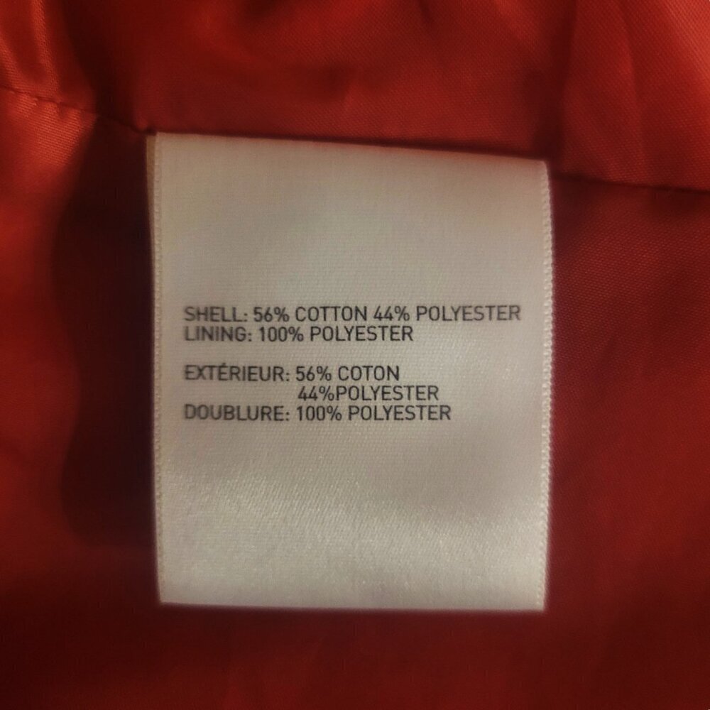 Laundry by Shelli Segal - Dk Orange Cinch Waist Water Resistant Jacket - Size S - Picture 12 of 16